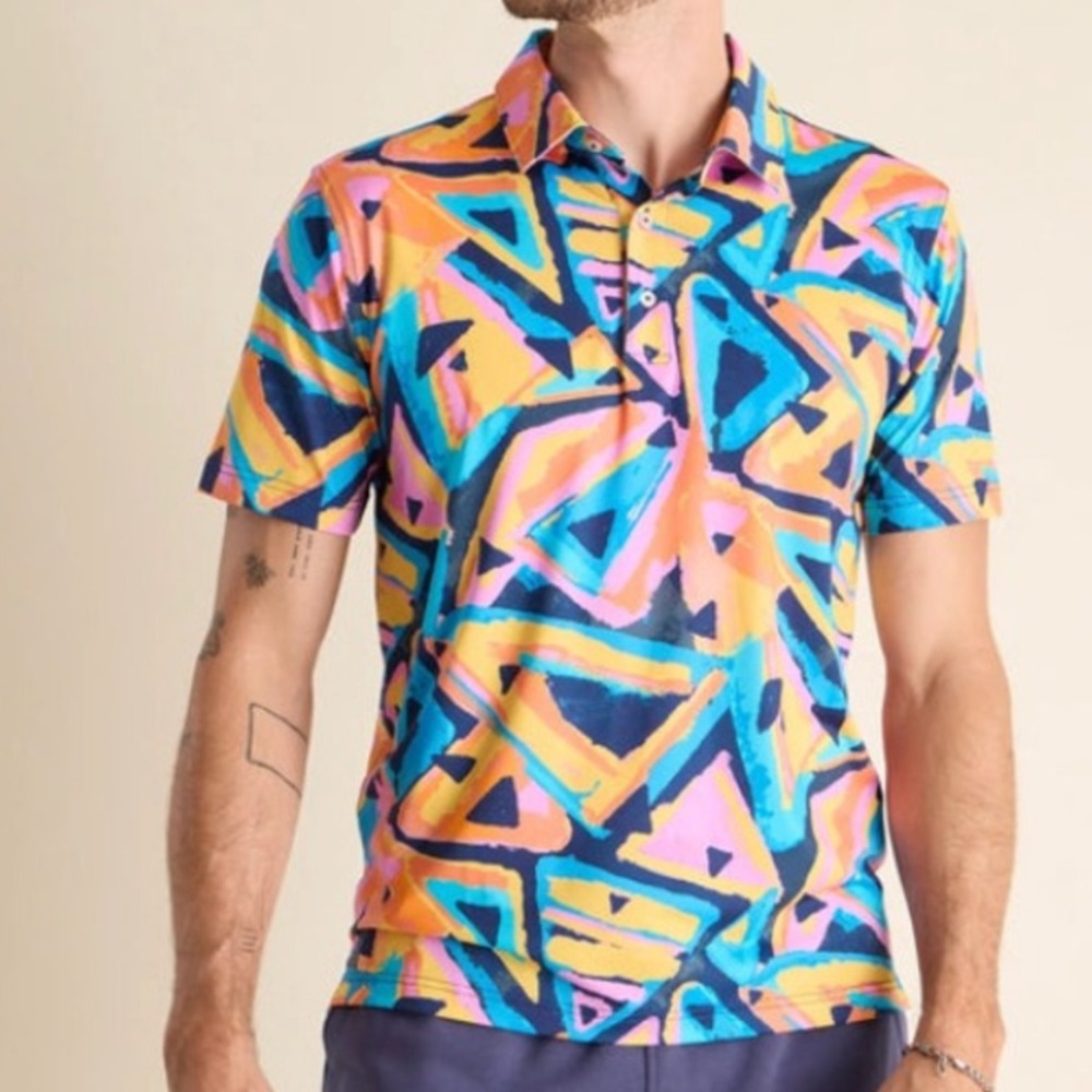 Chubbies The Exploding Nacho Performance Golf Pol… - image 1